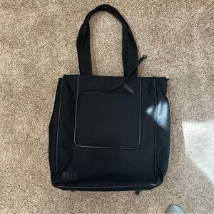 BEIS Classic Black Travel Tote